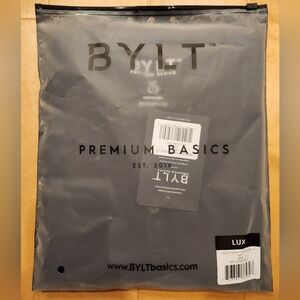 BYLT Long Sleeve Navy Henley (size - L)